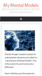 Mobile Screenshot of mymentalmodels.info