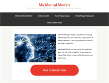 Tablet Screenshot of mymentalmodels.info